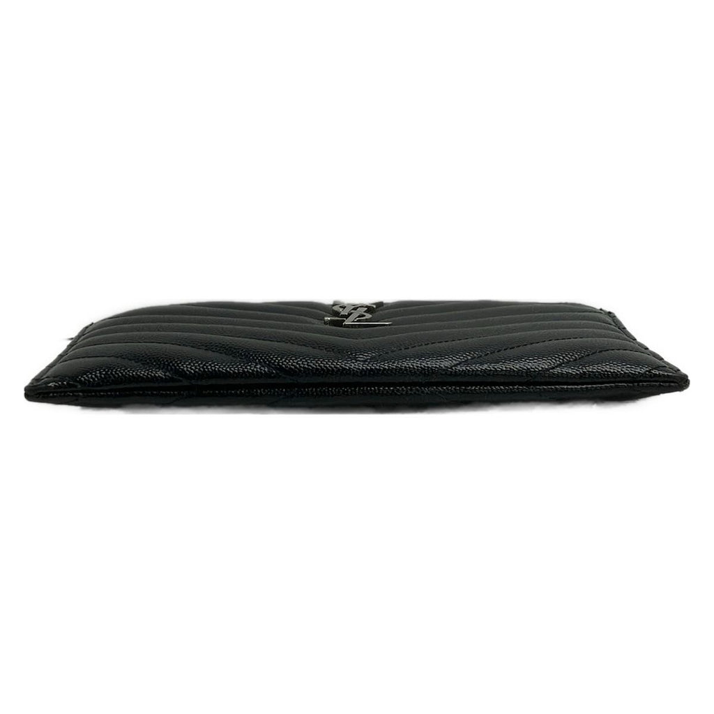 Saint Laurent Paris Pouch Black Leather — view 3