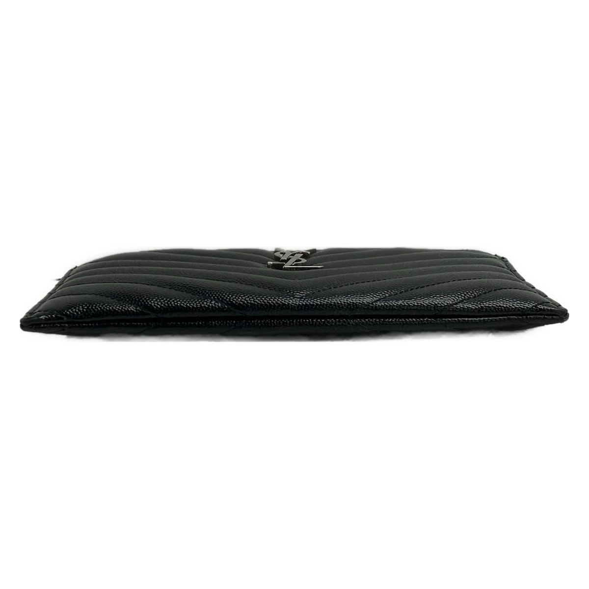Saint Laurent Paris Pouch Black Leather — view 3