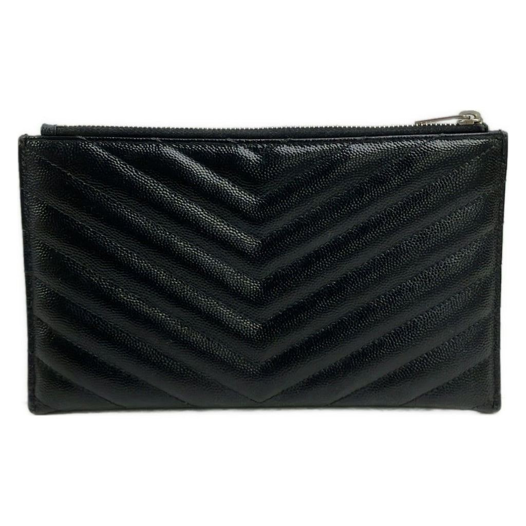Saint Laurent Paris Pouch Black Leather — view 2