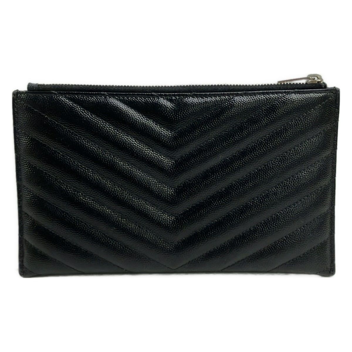 Saint Laurent Paris Pouch Black Leather — view 2