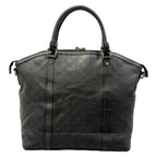 Gucci Handbag Guccissima Line Interlocking G Dark Brown Leather — view 3