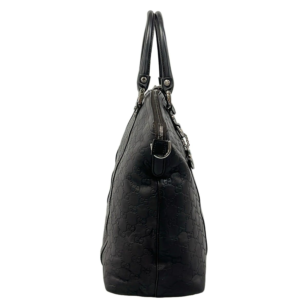 Gucci Handbag Guccissima Line Interlocking G Dark Brown Leather — view 2