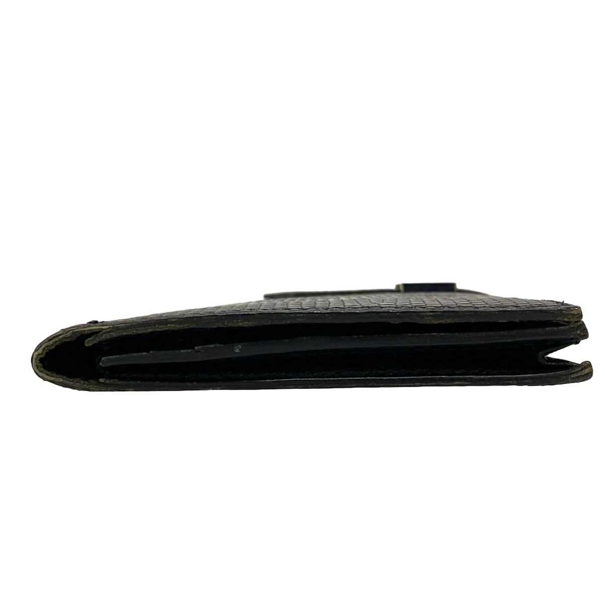 Hermes Wallet Bearn Soufflet Black Silver — view 8