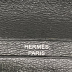 Hermes Wallet Bearn Soufflet Black Silver — view 5