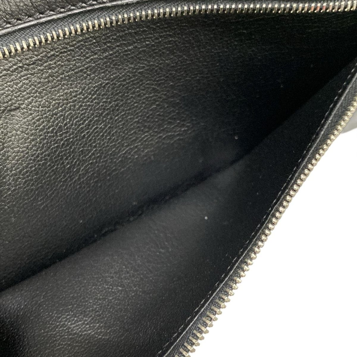 Hermes Wallet Bearn Soufflet Black Silver — view 4