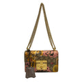 Gucci Shoulder Bag Padlock Small GG Supreme Dark Brown Beige Multi Chain Tiger