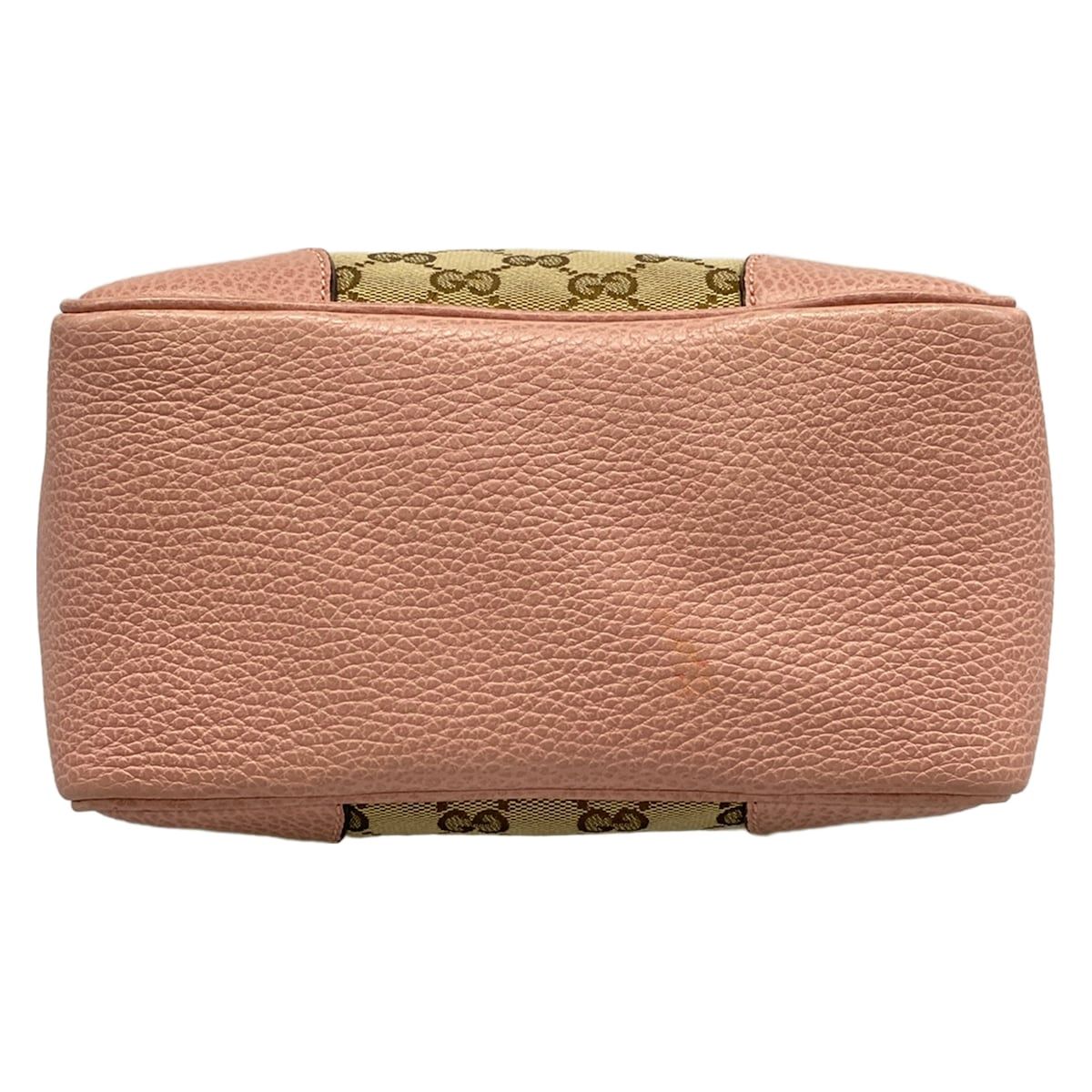 Gucci Handbag GG Pattern Bree Dark Brown Beige Pink Leather — view 5