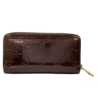 Louis Vuitton Wallet Monogram Vernis Zippy Amarante Leather — view 2