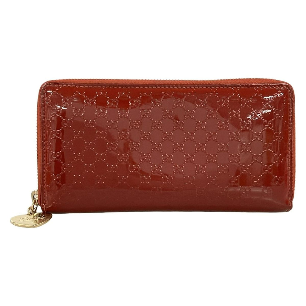 Louis Vuitton Wallet Monogram Vernis Zippy Amarante Leather