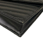 Saint Laurent Paris Wallet Cassandra Envelope Chain Black Leather Shoulder Bag — view 7