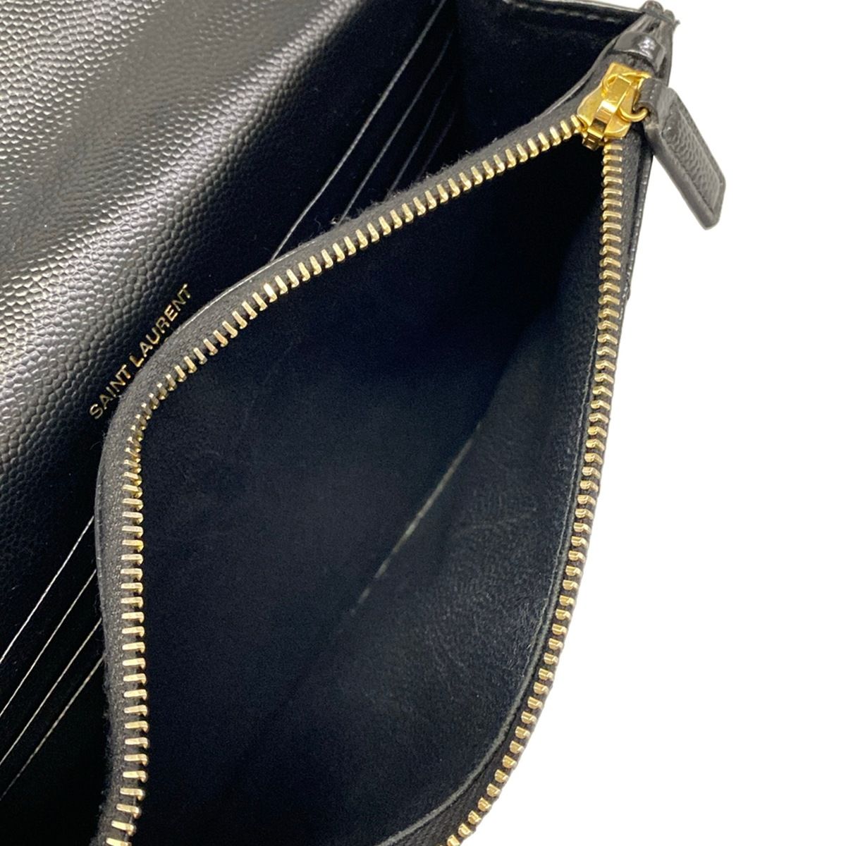 Saint Laurent Paris Wallet Cassandra Envelope Chain Black Leather Shoulder Bag — view 5