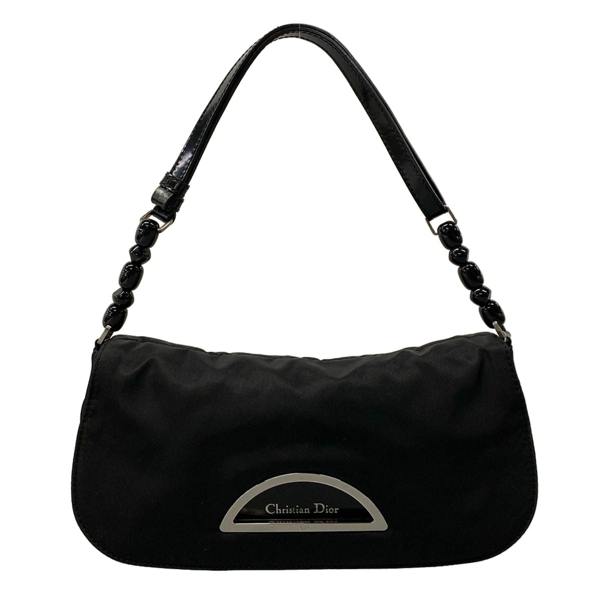 Dior Handbag Malice Pearl Black Leather