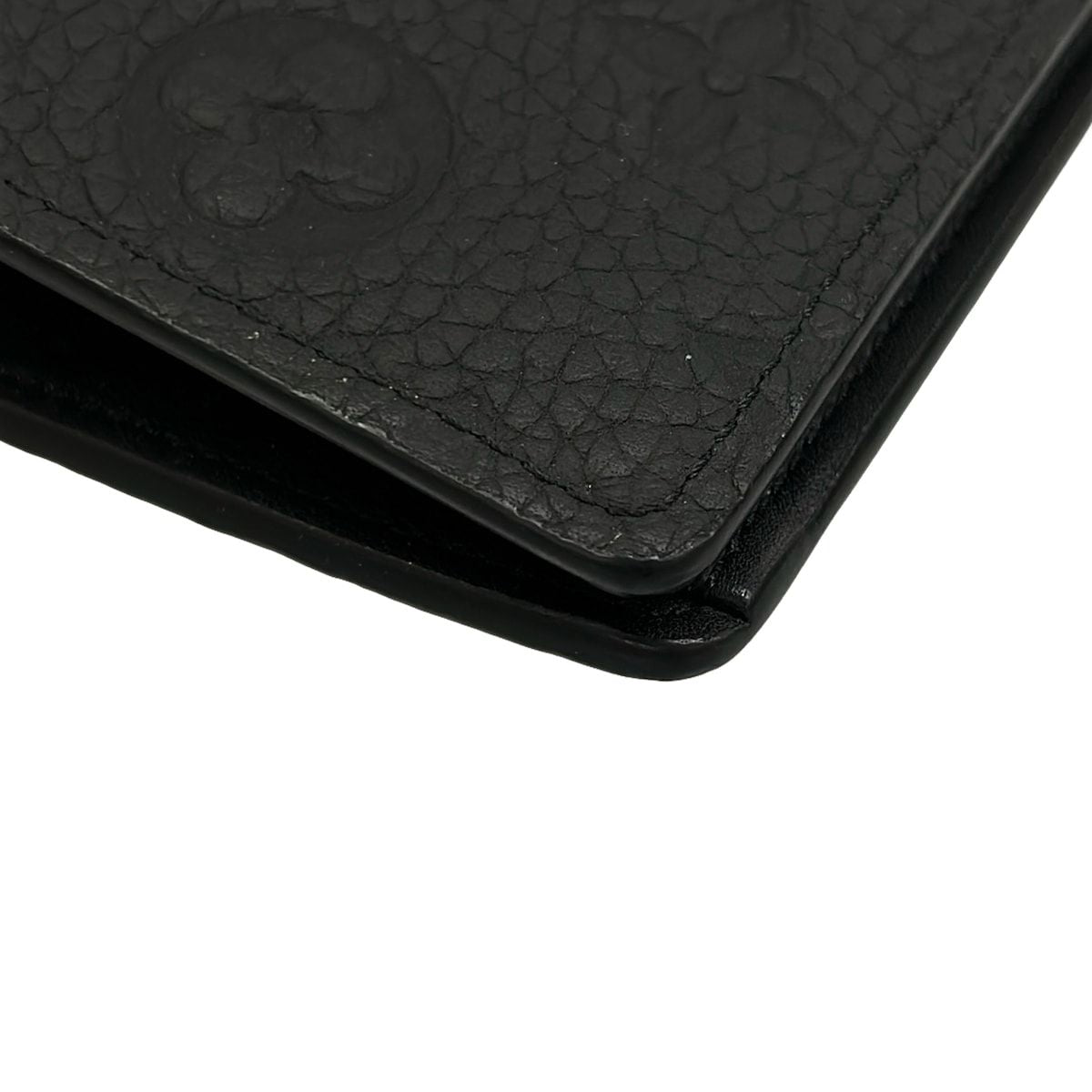 Louis Vuitton Wallet Taurillon Monogram Portefeuille Brazza Noir Leather Cowhide — view 7