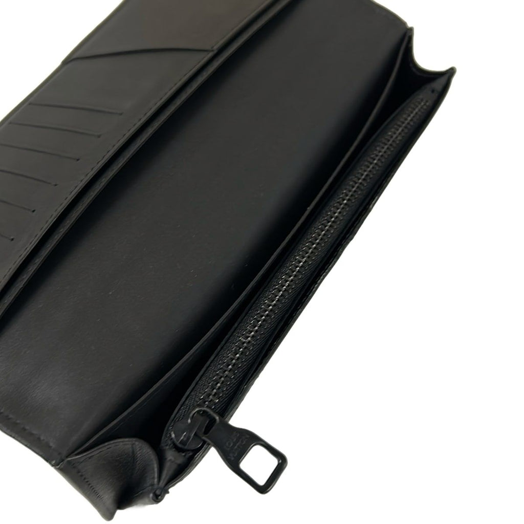 Louis Vuitton Wallet Taurillon Monogram Portefeuille Brazza Noir Leather Cowhide — view 4