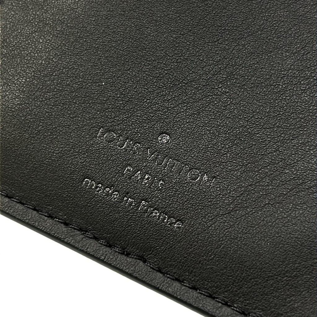 Louis Vuitton Wallet Taurillon Monogram Portefeuille Brazza Noir Leather Cowhide — view 6