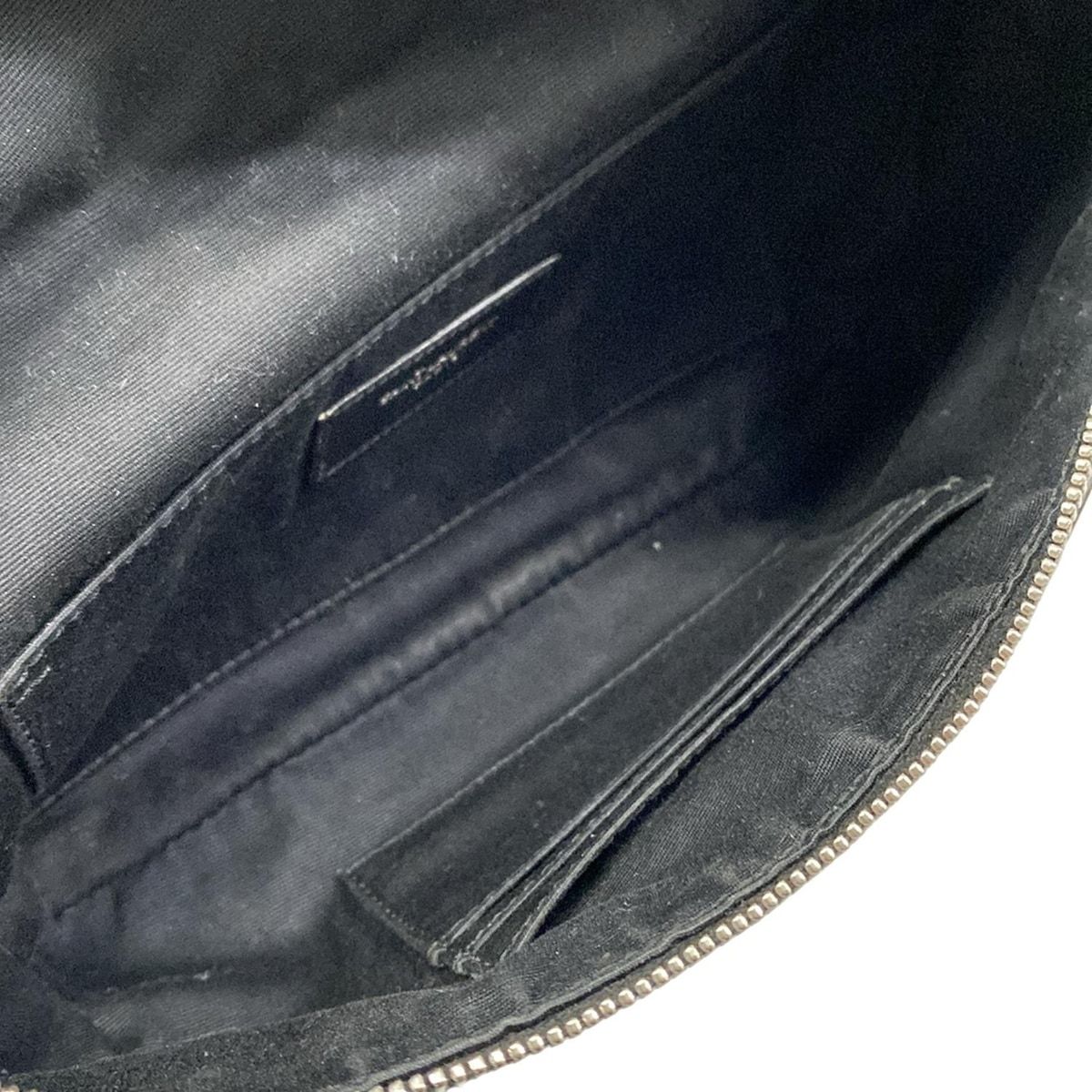 Saint Laurent Paris Waist Pouch Black Leather — view 7