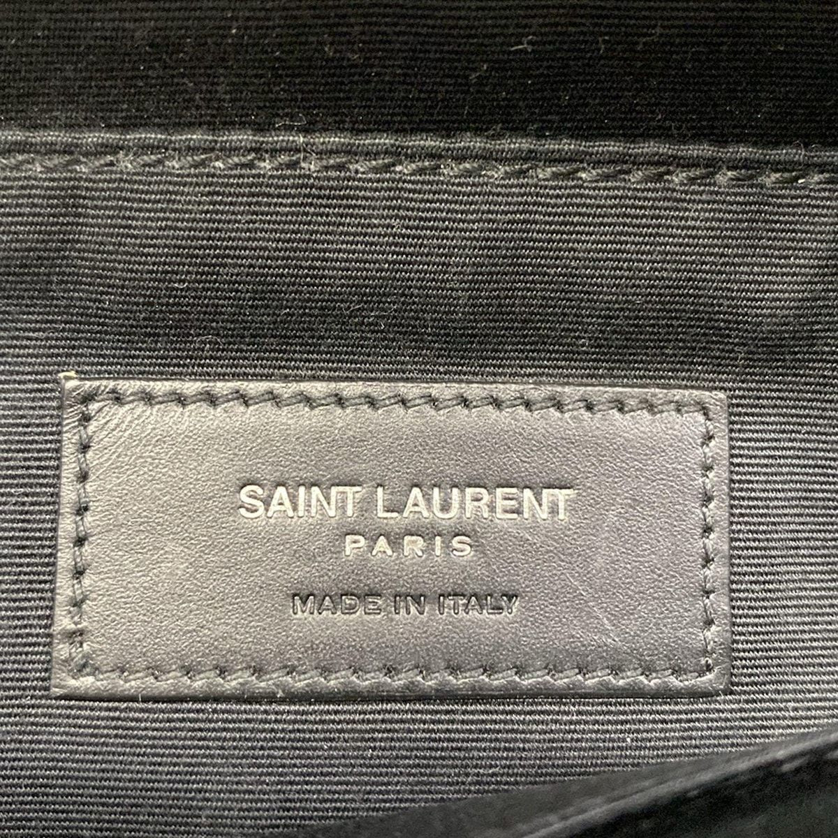 Saint Laurent Paris Waist Pouch Black Leather — view 8