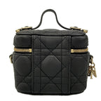 Dior Vanity Cannage Stitch Black Mini Bag Leather — view 3