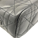 Dior Vanity Cannage Stitch Black Mini Bag Leather — view 6