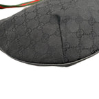 Gucci Shoulder Bag GG Pattern Sherry Black Green Red Leather — view 6