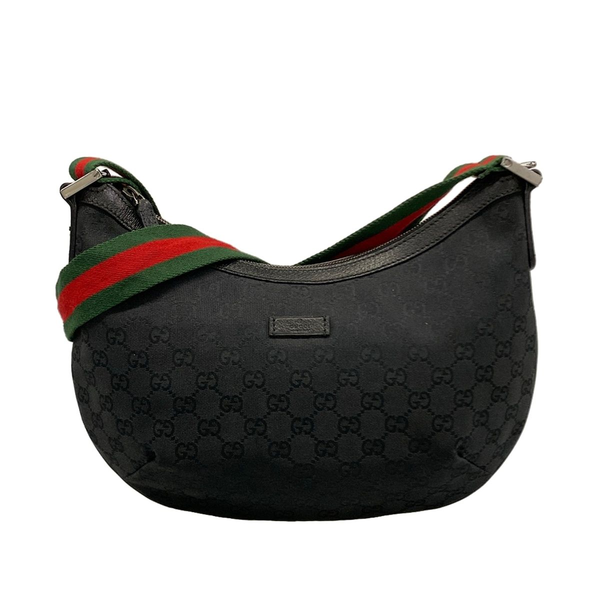 Gucci Shoulder Bag GG Pattern Sherry Black Green Red Leather