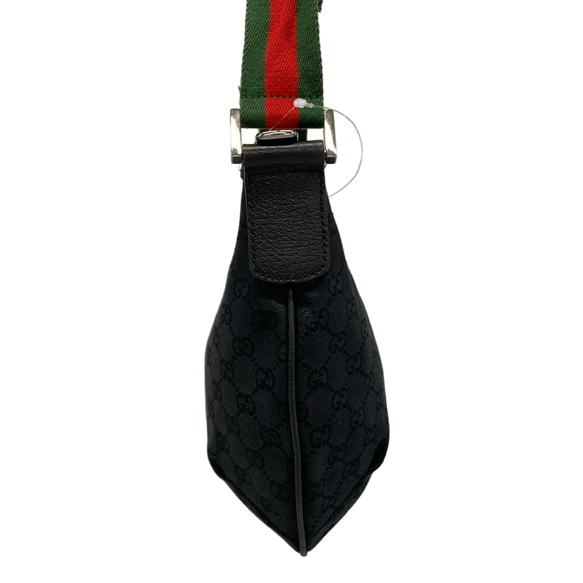 Gucci Shoulder Bag GG Pattern Sherry Black Green Red Leather — view 4