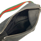 Gucci Shoulder Bag GG Pattern Sherry Black Green Red Leather — view 7