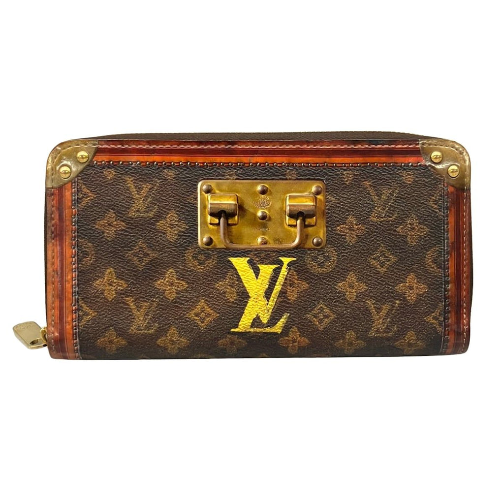 Louis Vuitton Wallet Transformed Canvas Zippy Monogram Leather