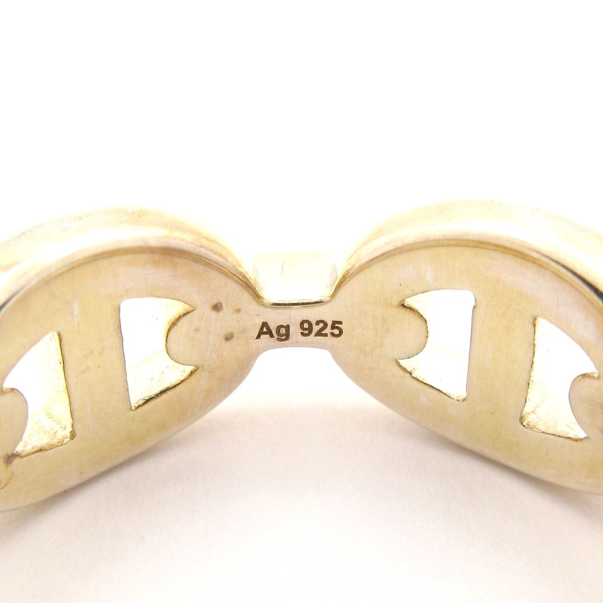 Hermes Ring 53 Chaine D'ancre Enchainee PM Silver — view 6