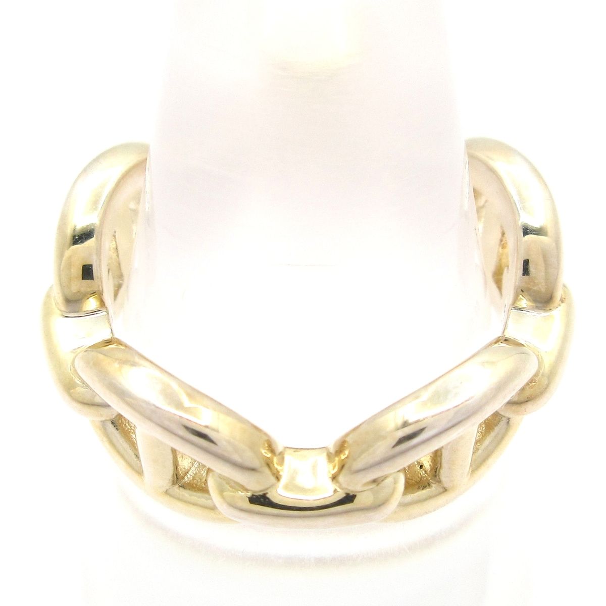 Hermes Ring 53 Chaine D'ancre Enchainee PM Silver — view 3