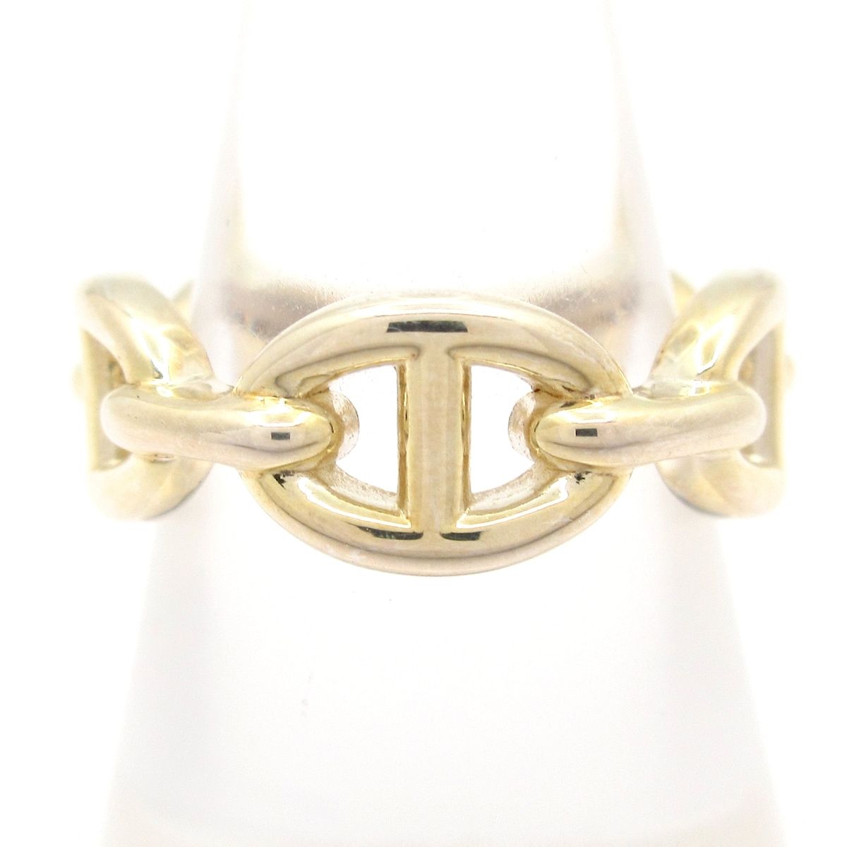 Hermes Ring 53 Chaine D'ancre Enchainee PM Silver