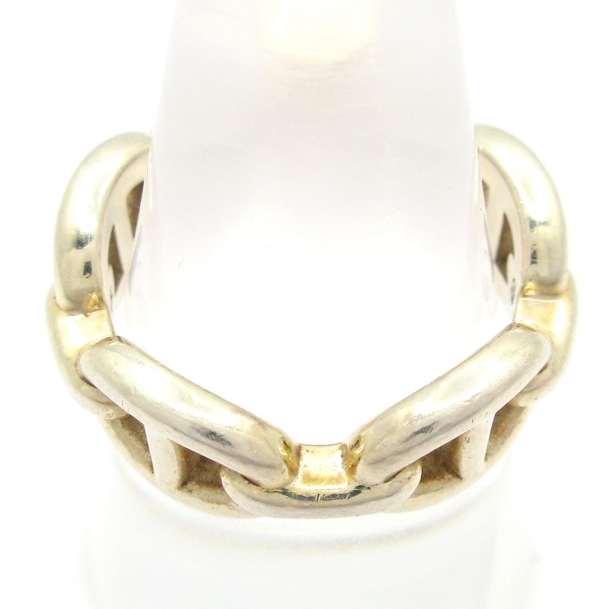 Hermes Ring 54 Chaine D'ancre Enchainee PM Silver — view 3