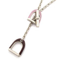 Hermes Necklace Etrier Glycine Bordeaux