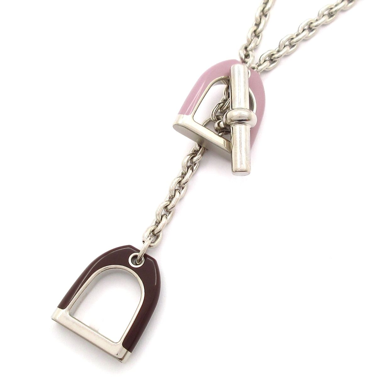Hermes Necklace Etrier Glycine Bordeaux