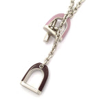 Hermes Necklace Etrier Glycine Bordeaux — view 3