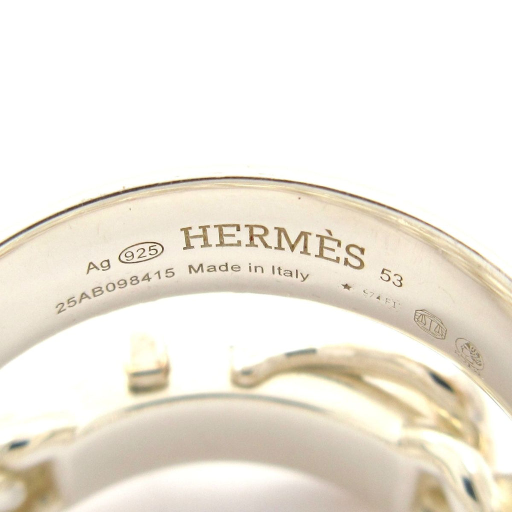 Hermes Ring 53 Boucles Sellier Inflexible Silver — view 5