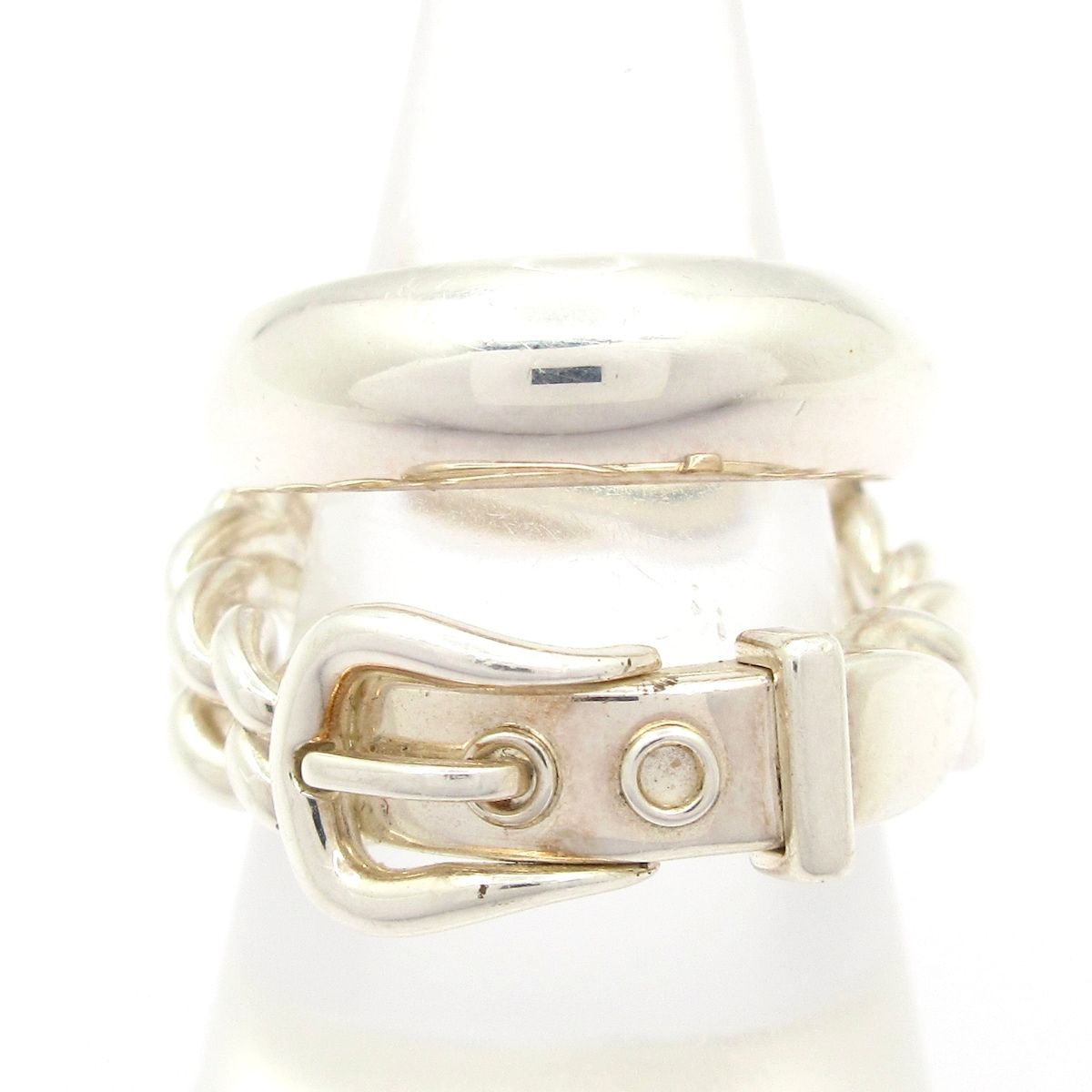 Hermes Ring 53 Boucles Sellier Inflexible Silver