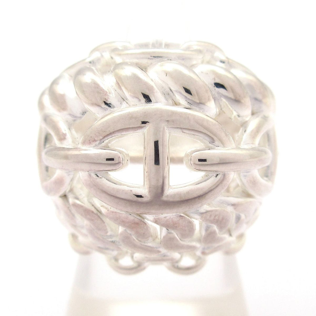 Hermes Ring 53 Chaine D'ancre Multi Chain TGM Silver