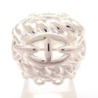 Hermes Ring 53 Chaine D'ancre Multi Chain TGM Silver