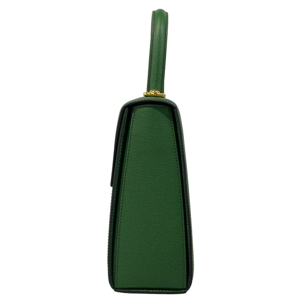 Celine Handbag Green Gold Flap Leather — view 4
