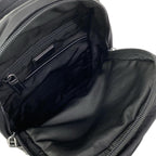 Prada Shoulder Bag Black Navy Multi Leather — view 7