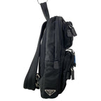 Prada Shoulder Bag Black Navy Multi Leather — view 2