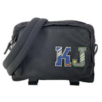 Prada Shoulder Bag Black Navy Multi Leather