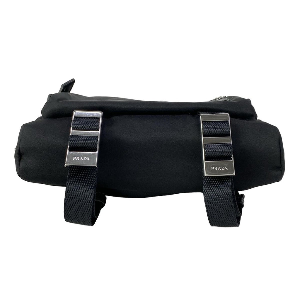 Prada Shoulder Bag Black Navy Multi Leather — view 5