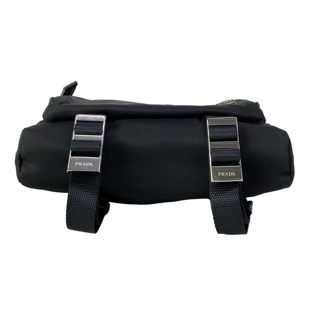 Prada Shoulder Bag Black Navy Multi Leather — view 5