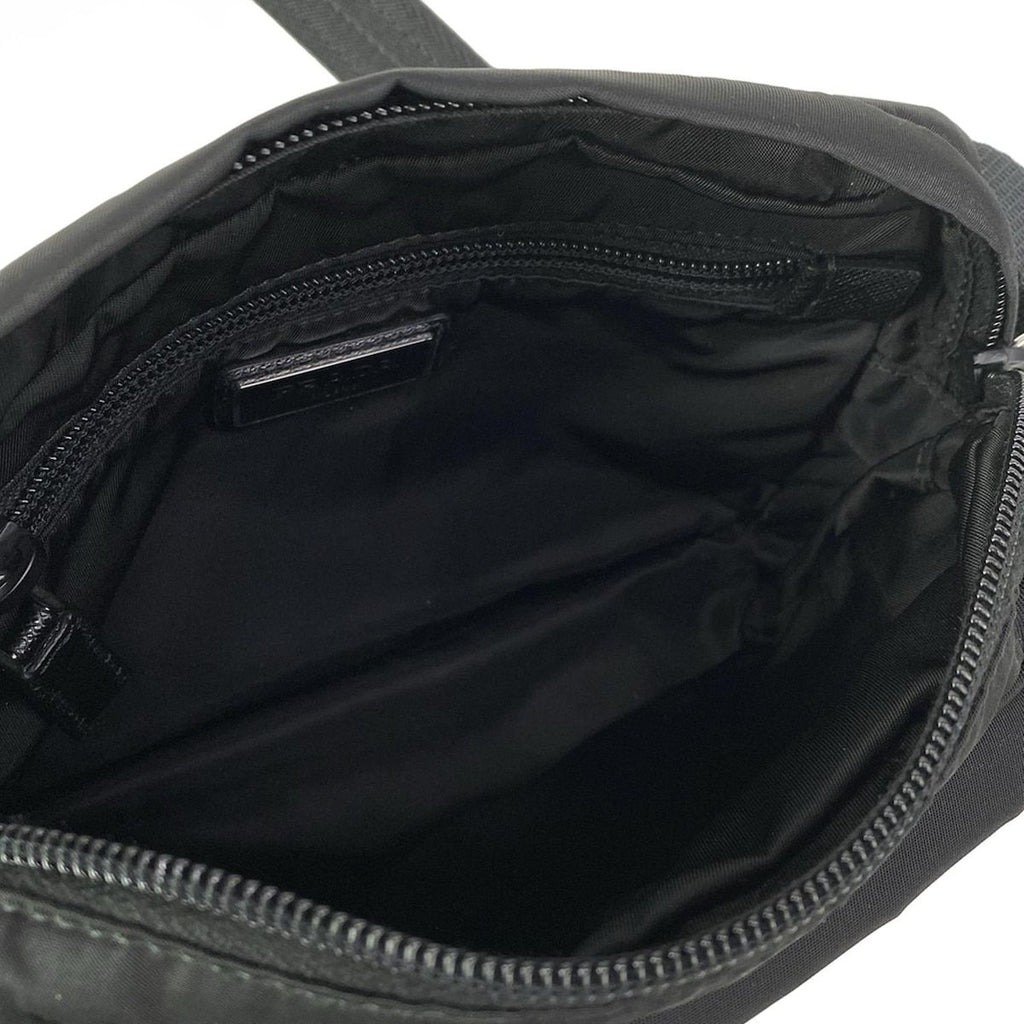 Prada Shoulder Bag Black Navy Multi Leather — view 7