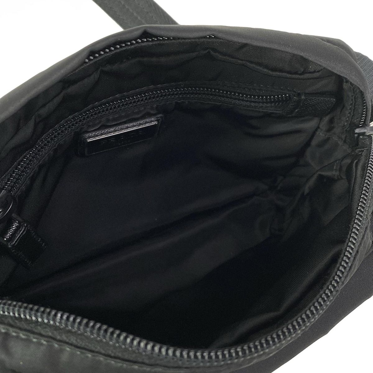Prada Shoulder Bag Black Navy Multi Leather — view 7