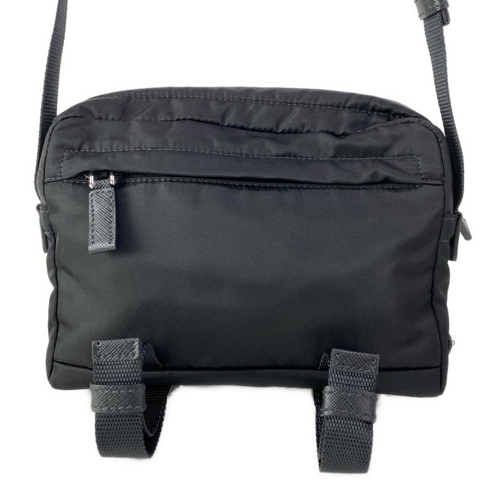 Prada Shoulder Bag Black Navy Multi Leather — view 3