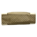 Celine Tote Bag Macadam Pattern Gray Beige Ivory Embossed Leather — view 5