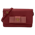 Prada Wallet Pink on Chain Ribbon Leather Shoulder Bag
